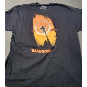 Deathloop Bethesda Loot Wear Graphic T-Shirt Men's 3XL Black Video Game Tee